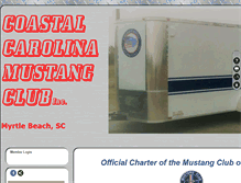 Tablet Screenshot of carolinamustangclub.com